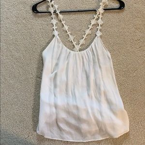 Flowing, strapped top.